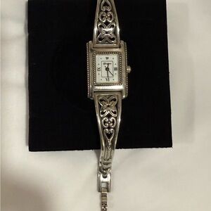 Elegant Silver Filigree Watch